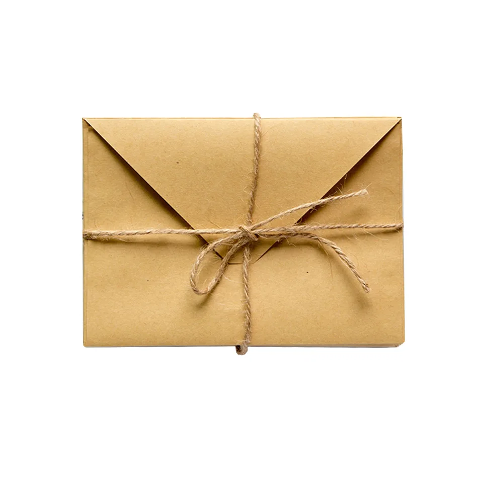Kraft Paper Envelopes 10 Pieces 15*11cm Retro Solid Color Antique For Greeting Card Postcard Letter Invitation