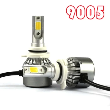 

4pcs New 9005 9006 LED Total 40000LM Combo Headlight High 6000K White Kit Bulb