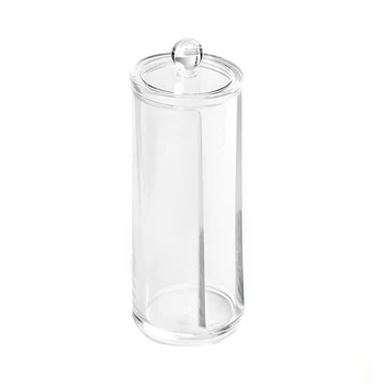 

Transparent Round Cotton Pad Cosmetic Organizer Box Round Container Storage Case Cosmetic Holder