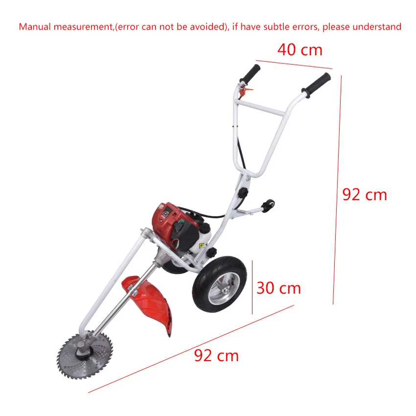 US $160.02 Household Lawn Mower Hand Push Type Grass Cutter High Power Portable Multifunctional Gasoline Weeding Machine 2750W6500rMin