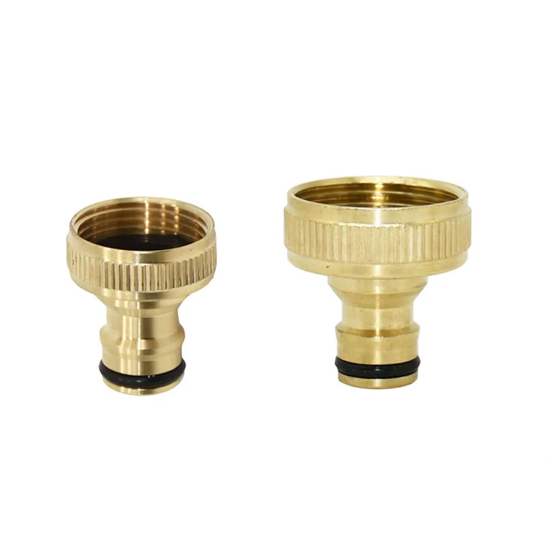 Silver Female 22 to M24 male Quick Connector Brass nipple Faucet adapter Garden tap Adapter 1pcs