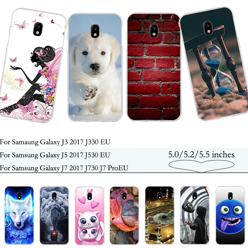 Чехлы Coque для samsung Glalaxy J3 2017 J330 чехол Обложка Galaxy J5 j530 J7 J730 Pro ЕС |