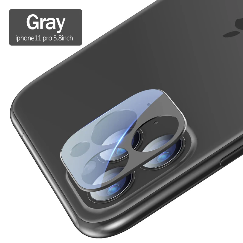 Для Iphone 11 Pro Max, Защитное стекло для камеры, металл, цвет, зеленая пленка для объектива, закаленное стекло, пленка для Iphone 11 Pro, чехол - Цвет: Black 5.8
