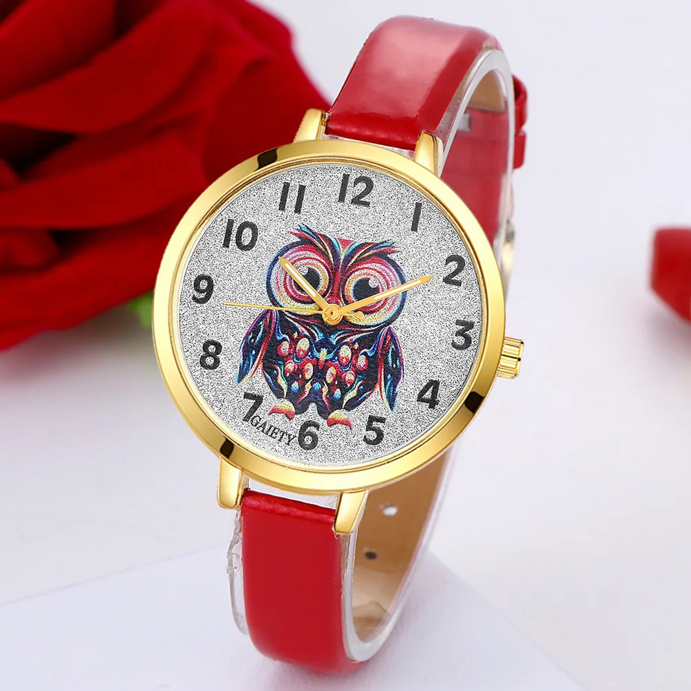 

Lazada New Style Owl Pattern Fashion Watch Thin Drawstring Women's Fashion Watch