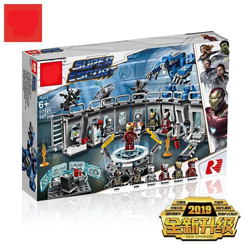 

lepinblocks 07121 Super Heroes Iron Man Hall of Armour Compatible Legoin 76125 Building Blocks Bricks Educational Toys Gift