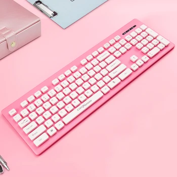 

USB Wired and 2.4G Wireless Chocolate Keyboard Ergonomic Gaming Keyboard For Macbook Lenovo Dell HP Asus Computer Keypad Gamer