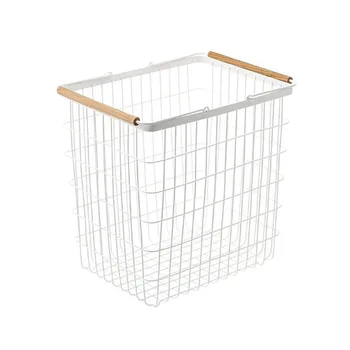 

Japanese-style Iron Storage Basket Home Multifunctional Wire Storage Basket Bathroom Clothes And Sundries Portable Storage Rack
