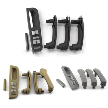 

Interior Car Door Grab Handle Trim Cover Switch Bezel Set Panel Bracket for Volkswagen VW Jetta Bora Golf4 MK4 2002~2006 2007