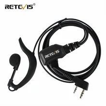 Écouteurs à Volume réglable de Type G, fil PU, 2 broches, PTT, casque d'écoute pour Kenwood BaoFeng UV 5R UV 82 BF888S Retevis RT5R H777 RT5 RT7 
