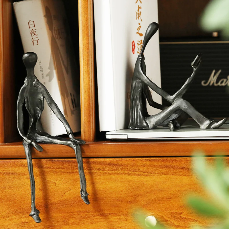 

Статуэтки абстрактных фигурок, сидячие и читающие скульптуры, современное искусство, новое украшение для дома, настольные украшения, аксессуары