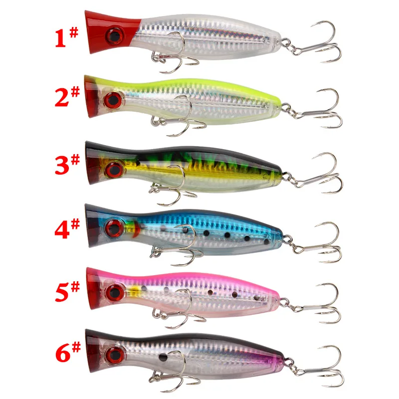 Saltwater Fishing Topwater Floating 12.5cm/40g Big Popper Lure Fishing  Articulos Type Artificial Bait