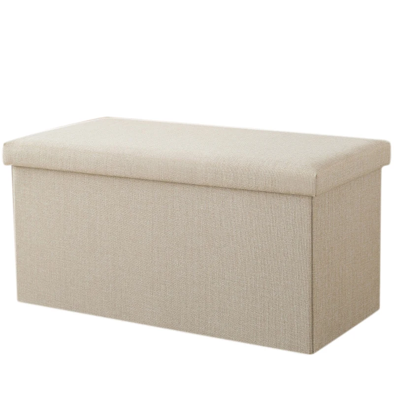 

New Rectangular Storage Stool Can Sit Adult Sofa Stool Household Storage Chair Folding Storage Box