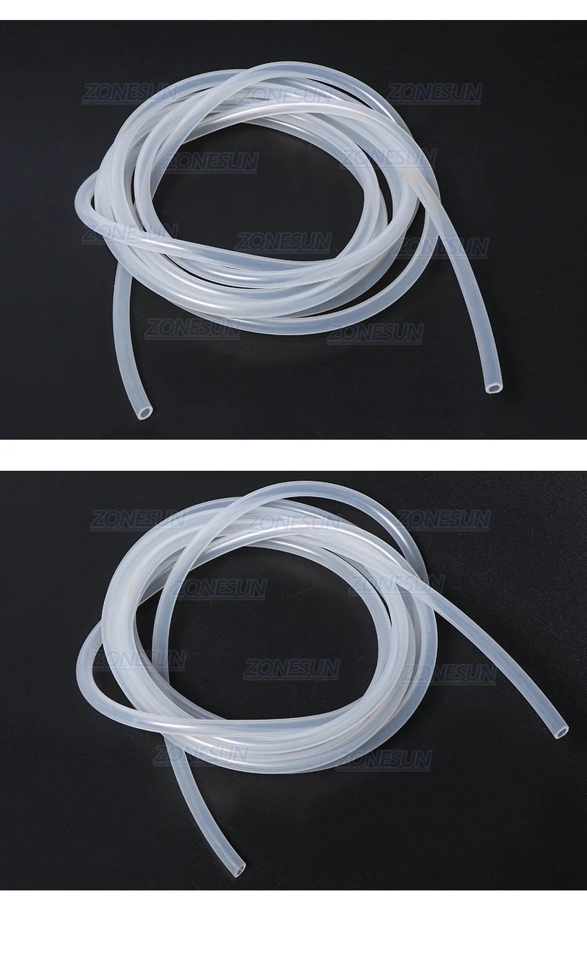ZONESUN PJ-GZ3 длина 2 м внутренний диаметр 3 мм силиконовая трубка резиновый шланг для эфирного масла разливочная машина