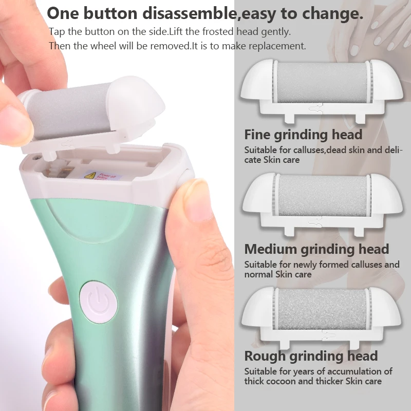 NEW ARRIVING Foot care tool Heads Pedicure Hard Dead Skin Remover Refills Replacement Rollers Callus Remover File Feet care 2