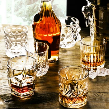 

Classical Whisky Brandy Vodka Crystal Beer Glass Cup Bar Restaurant Club Special Purpose Wine Set Lead Free Heat Resistant Gift