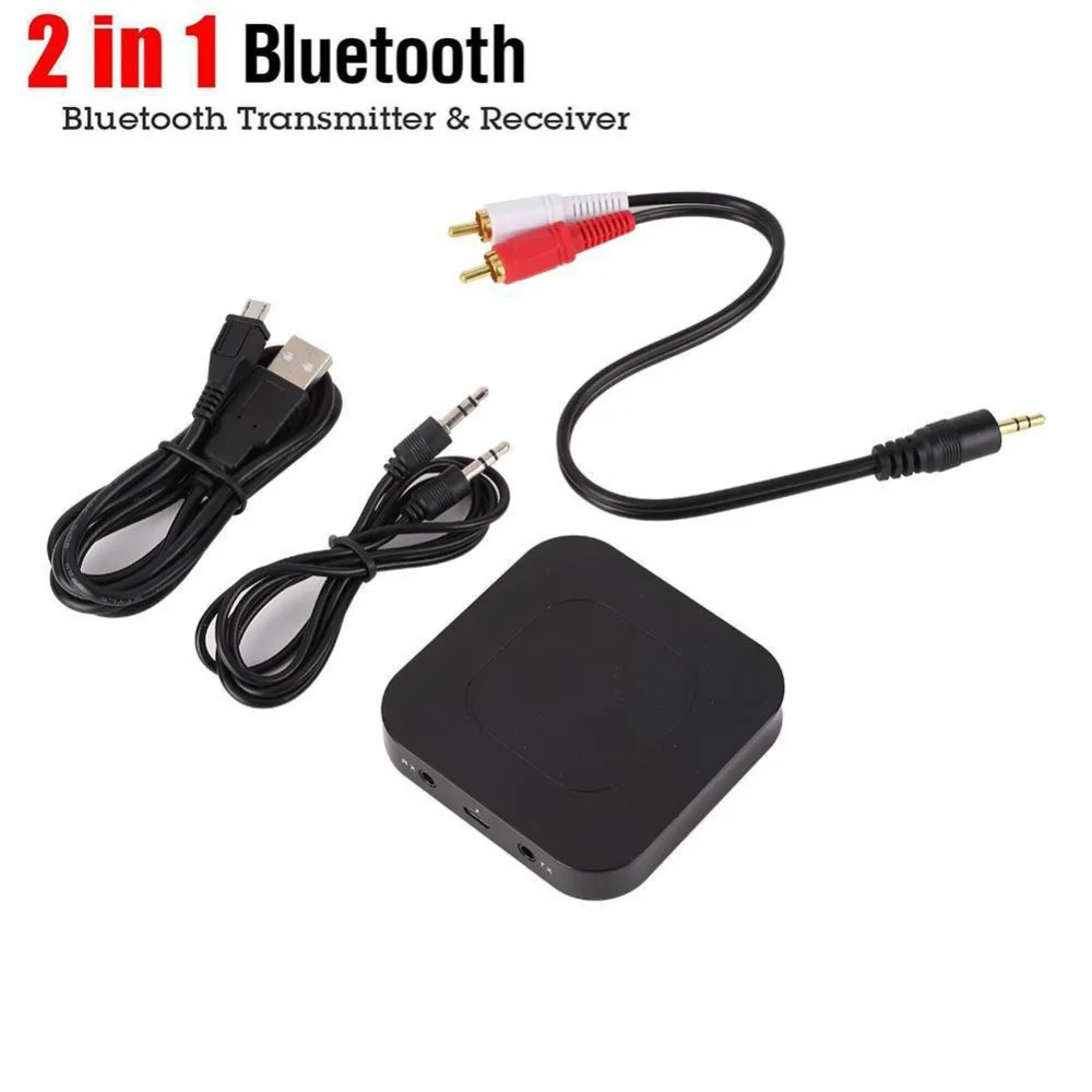 Для наушников динамик 2 в 1 Bluetooth передатчик аудио приемник Универсальный Музыкальный беспроводной адаптер ТВ автомобильный музыкальный приемник