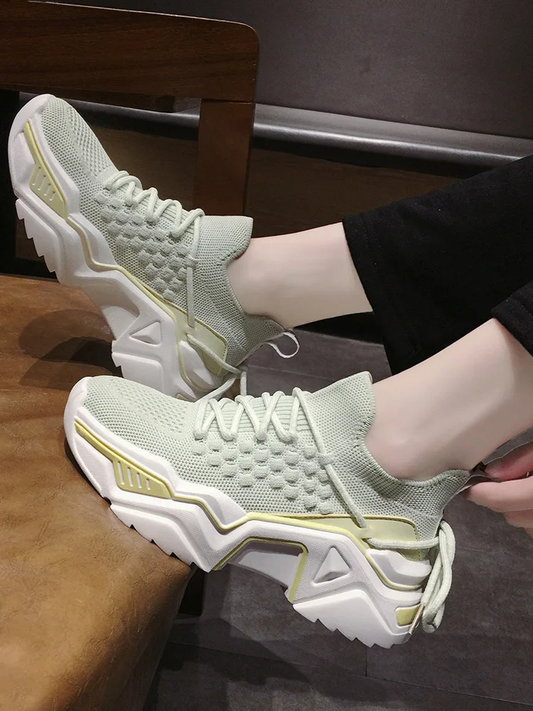 

2019 New Style Korean-style Students Mesh WOMEN'S Shoes Summer Versatile Fly Woven Breathable Casual Running Cotton Cotton Shoes