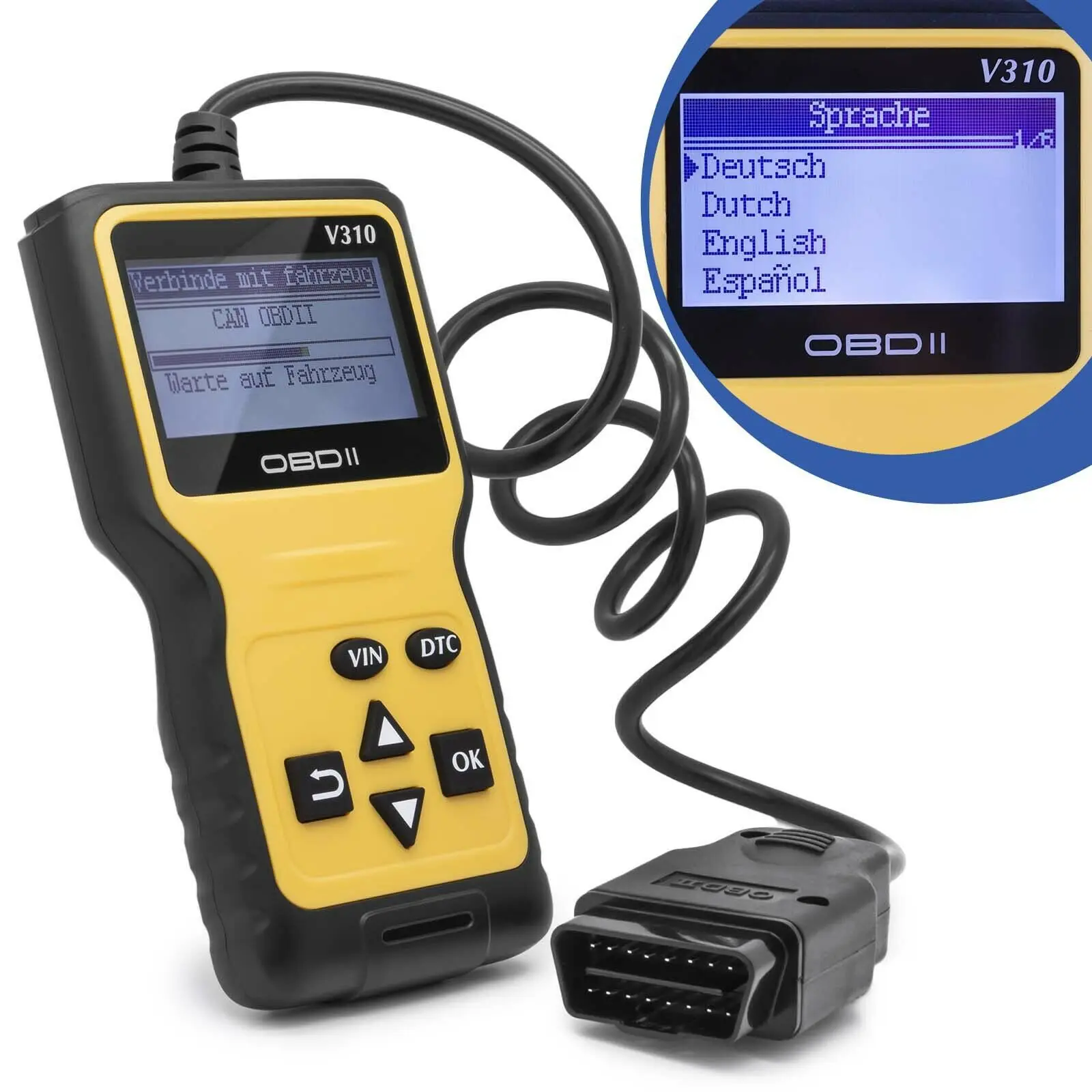 V310 Full OBD2 V 310 V1.1 Code Reader OBDII / EOBD OBD OBDII Car Auto Diagnostic Tool obd2