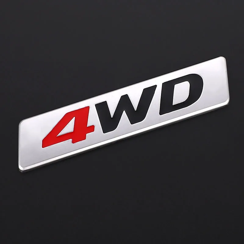 Металлическая 3d наклейка 4WD с эмблемой 4X4 наклейки для Honda CRV Accord Civic Suzuki Grand Vitara Swift
