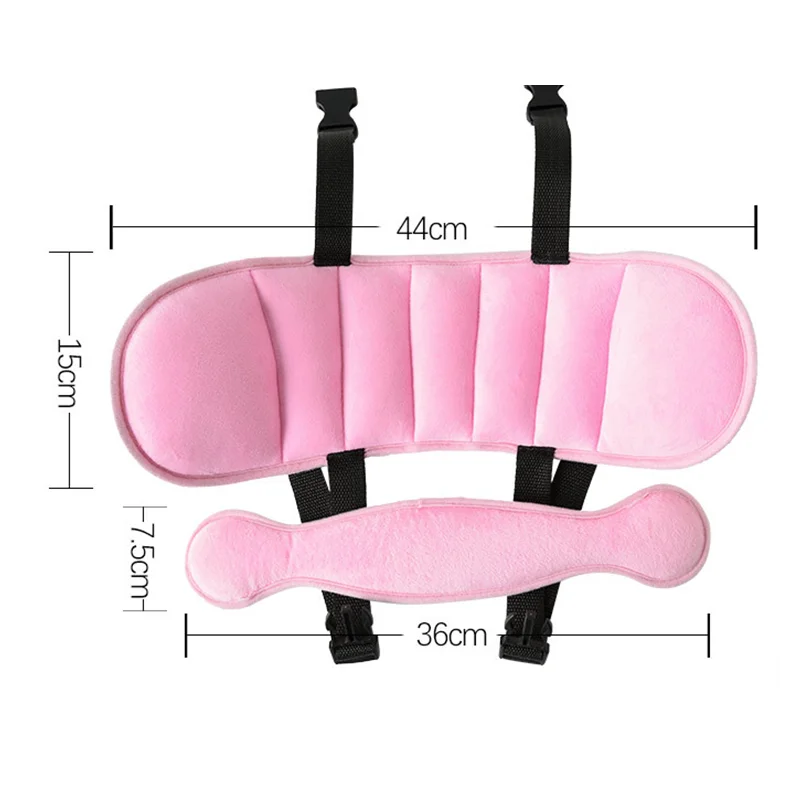 Bebte nignos asiento de coche ajustable cabeza de apoyo fijo almohada para dormir procción para el cuello reposacabezas