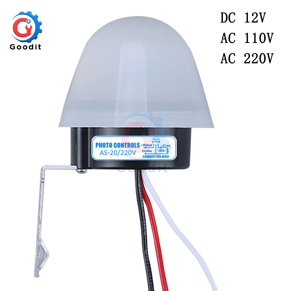 AS 20 DC 12V AC 110V 220V 10A водонепроницаемый чувствительный автоматический Фото