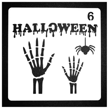 

8PCS Halloween Decor Stencils Template for Face Painting DIY Drawing Painting T