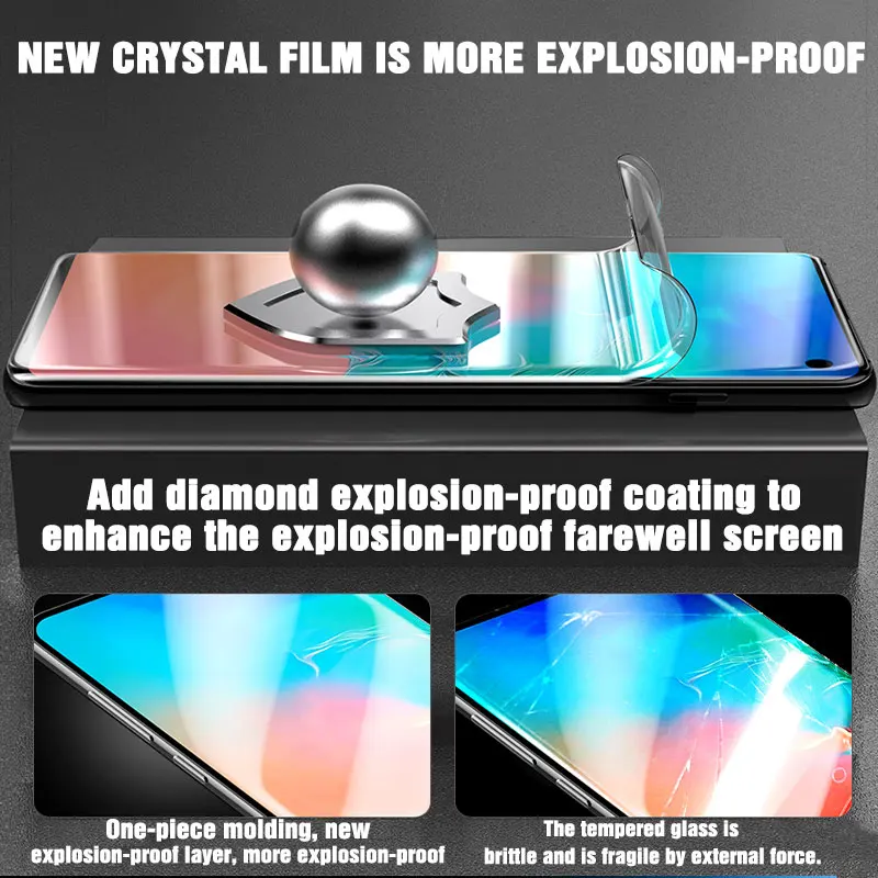 glass cover mobile Hydrogel Film for Samsung J4 J6 A6 A8 Plus A7 2018 Screen Protector Protective Film for A50 A30 A51 A52 S20 S21 S10 S9 S8 Plus best phone screen protector