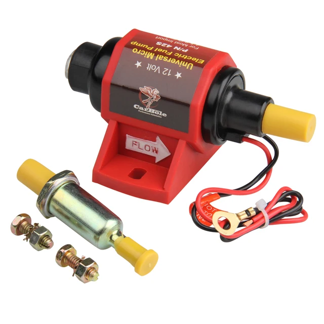 CarBole 42S Universal Low Pressure External Electric Fuel Pump Petrol  Gasoline 2-3.5 PSI For Ford VW - AliExpress