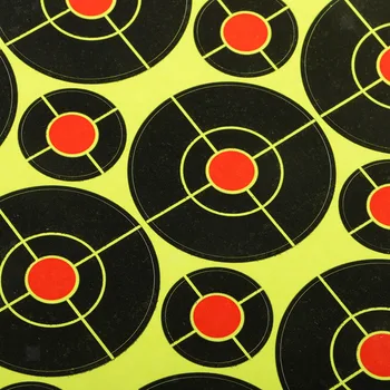 

Florescent Target Shooting Stickers Paper Sports High Visibility 160PCS 2 inch Replacement