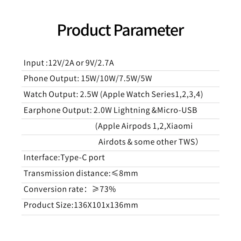 15W fast 3IN1 wireless charger for iphone Xs max for Apple watch 1 2 3 4 for airpod 1 2 TWS earphone wireless charger device