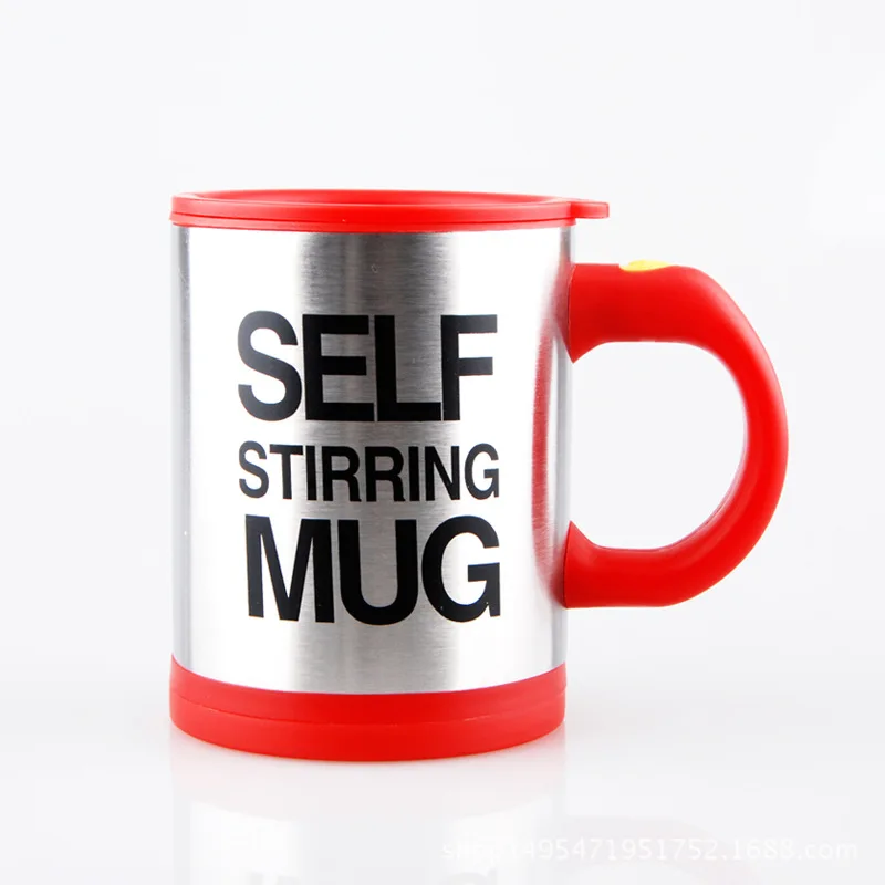 Self-Stirring Coffee Mug with 16oz Capacity - No Battery Required