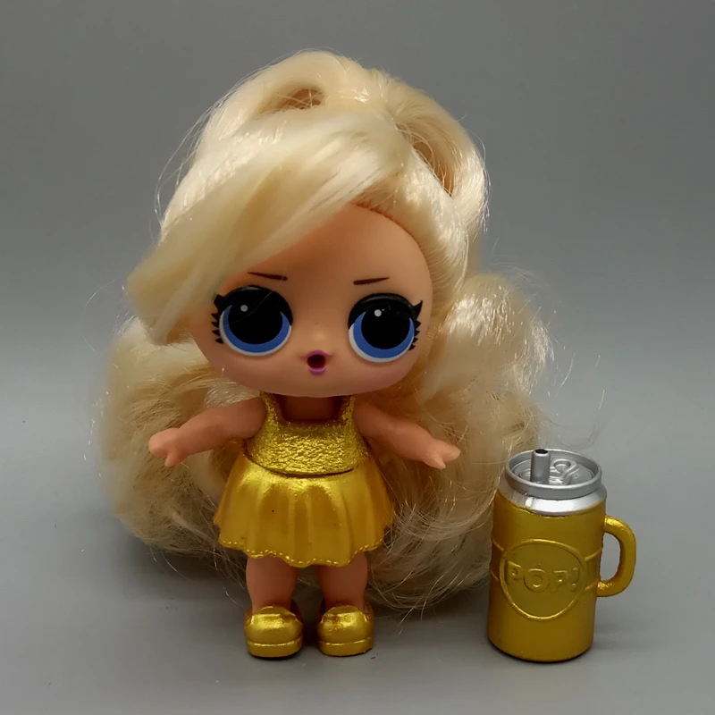 LOL PUPPE Große Schwester DIY Haar Ziele Lange Haar Gold Kleid Kinder  Geburtstag Geschenk Mädchen Spielzeug Super nette|Action Figures| -  AliExpress