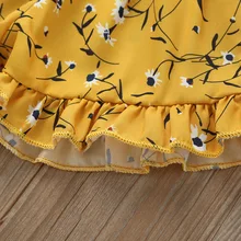 Новые стильные летние женские шорты из шифона с желтыми цветочками и средней талией в европейском и американском стиле AliExpress на гусеничном ходу