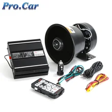 200W Amplifier Car Police Siren Horn 12V 10 Sound Emergency Alarm Fire Speaker Loud Wireless Microphone PA System Auto Horn