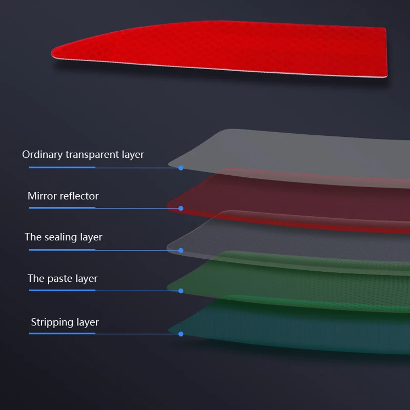 Автомобильные отражающие наклейки, авто Предупреждение льная лента, отражающая клей, защитная виниловая пленка для автомобилей, аксессуары для багажника