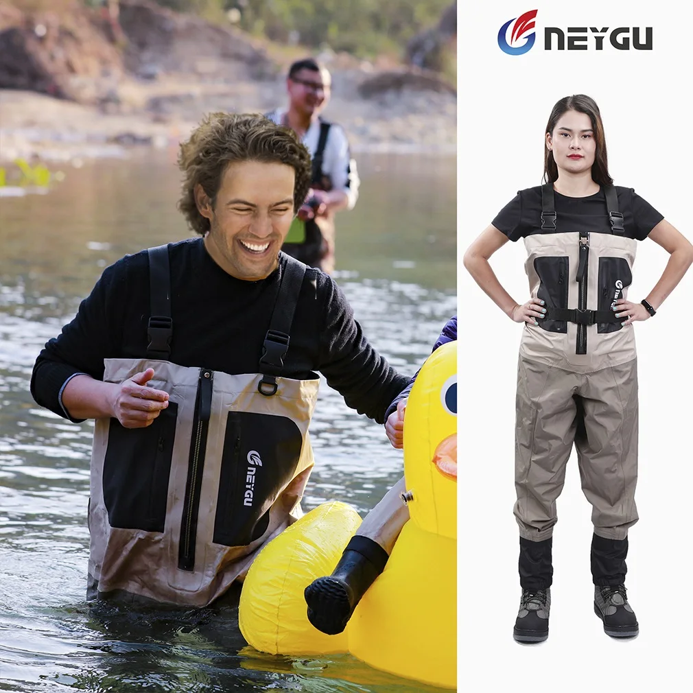 

NeyGu Womens’ Breathable Waterproof Waders with Bootfoot Chest Waders, fishing wader for Marsh playing