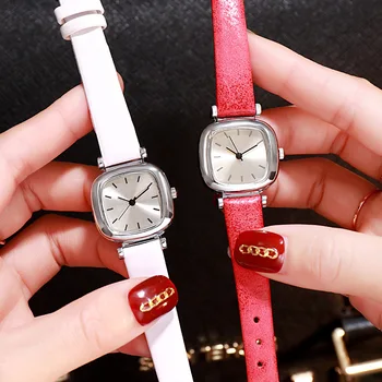 

2020 Special Offer Real Students Watch Fashion Simple Square Atmosphere To Restore Ancient Ways The Small Pure And Fresh Quartz