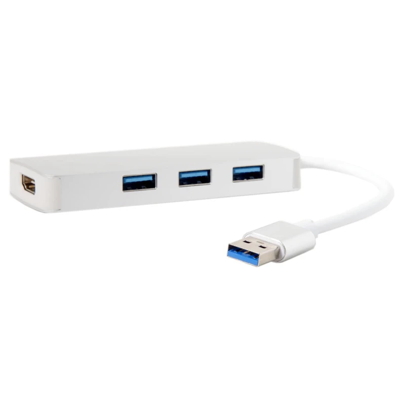 Hd 1080P Usb 3,0 в Hdmi концентратор конвертер Кабель-адаптер Usb в Hdmi внешняя видеокарта мульти монитор адаптер для Windows ноутбука