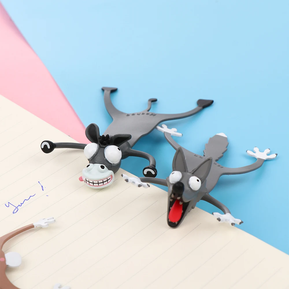 3D стерео мультфильм закладки животное маркер милый Кот ПВХ материал забавные школьные канцелярские принадлежности детский подарок закладки