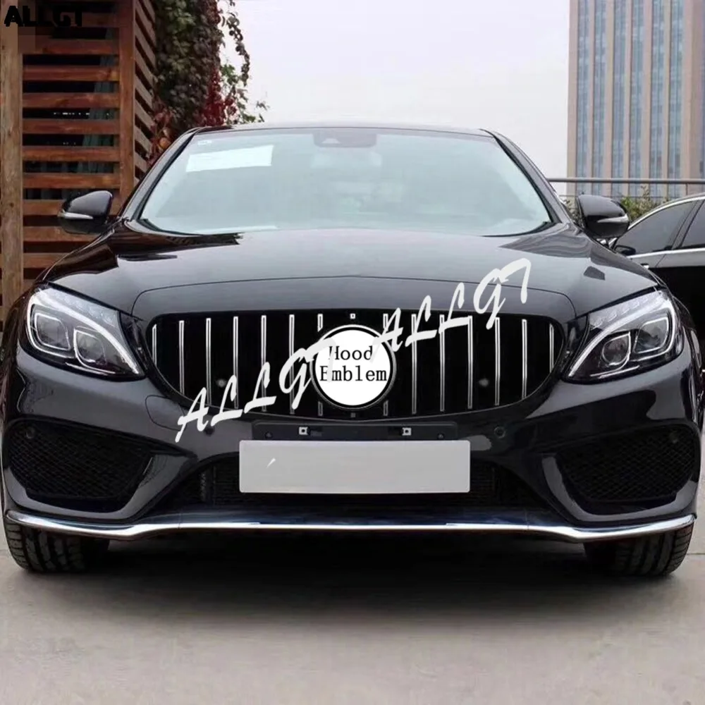 Автомобильный капот передний бампер Гриль подходит для Mercedes Benz C class C200 C250 C300 W205 2015