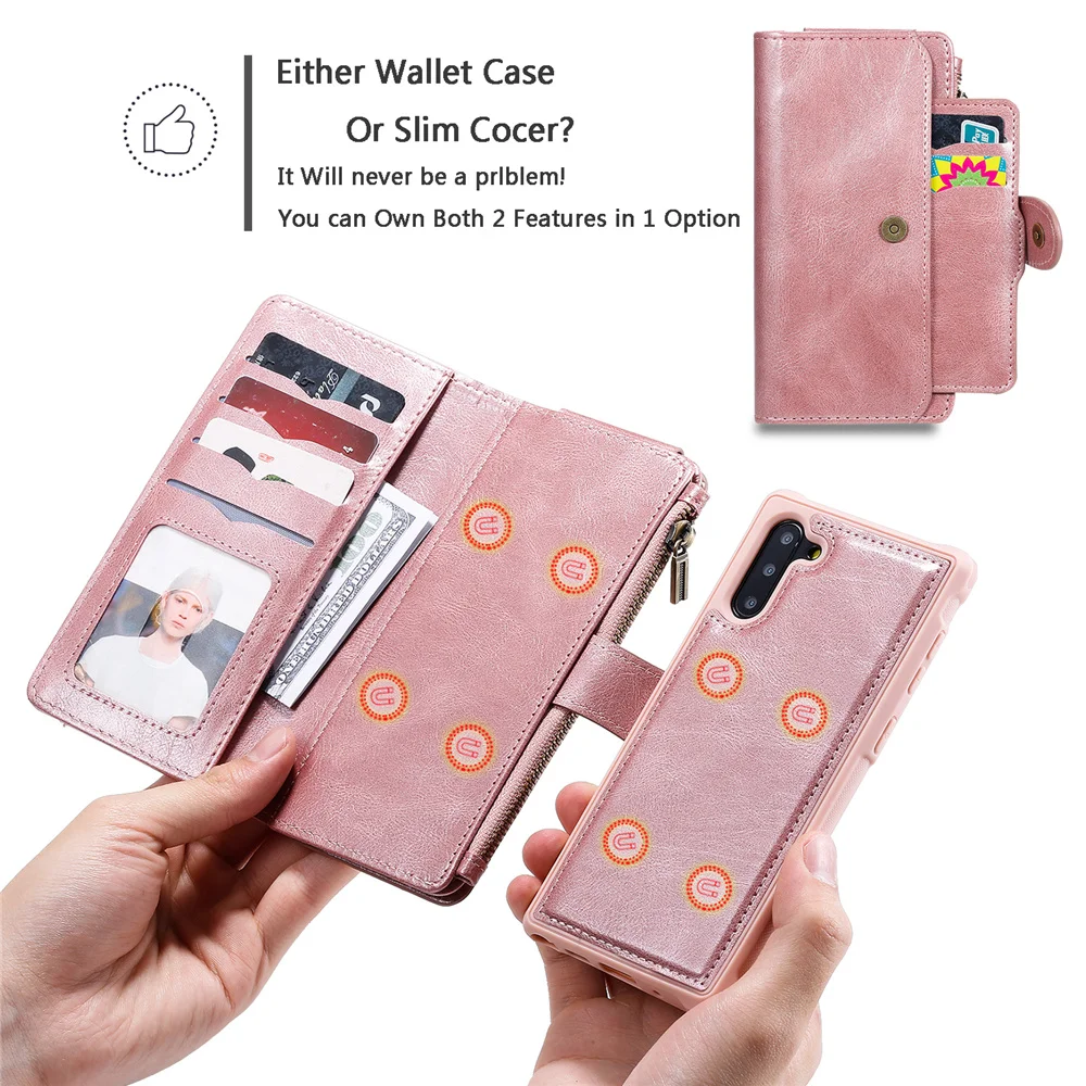 Luxury Detached Wallet For Samsung S20 Ultra Leather Flip Case For Samsung Galaxy S8 S9 S10 E 5G Note 8 9 10 + Plus Phone Cover Luxury Detached Wallet For Samsung S20 Ultra Leather Flip Case For Samsung Galaxy S8 S9 S10 E 5G Note 8 9 10 + Plus Phone Cover