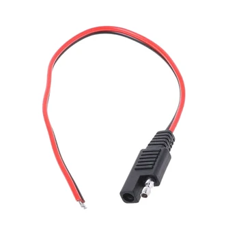 

1pcs Red SAE DIY Cable 18AWG DC Power Automotive Plug Extension Cord Cable