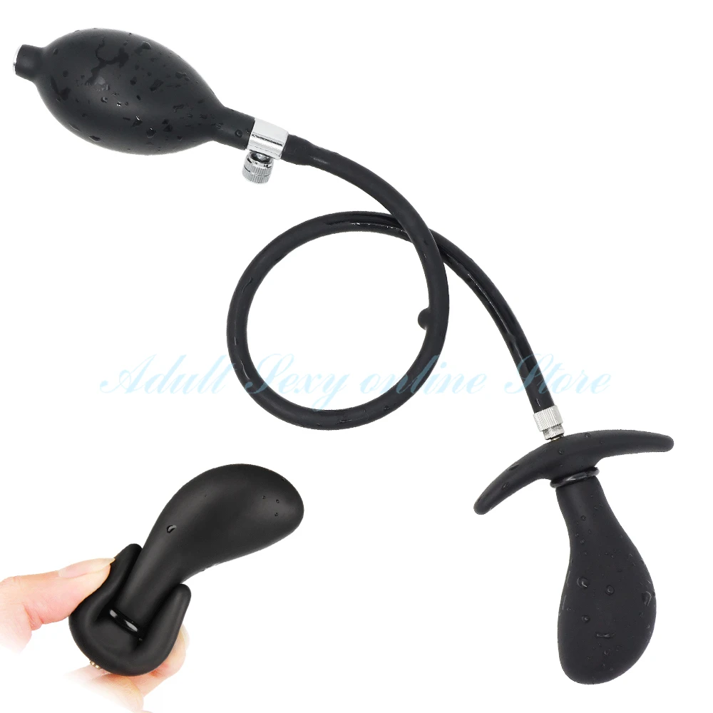Inflatable Big Anal Ball Dildo Butt Plug for Women Men