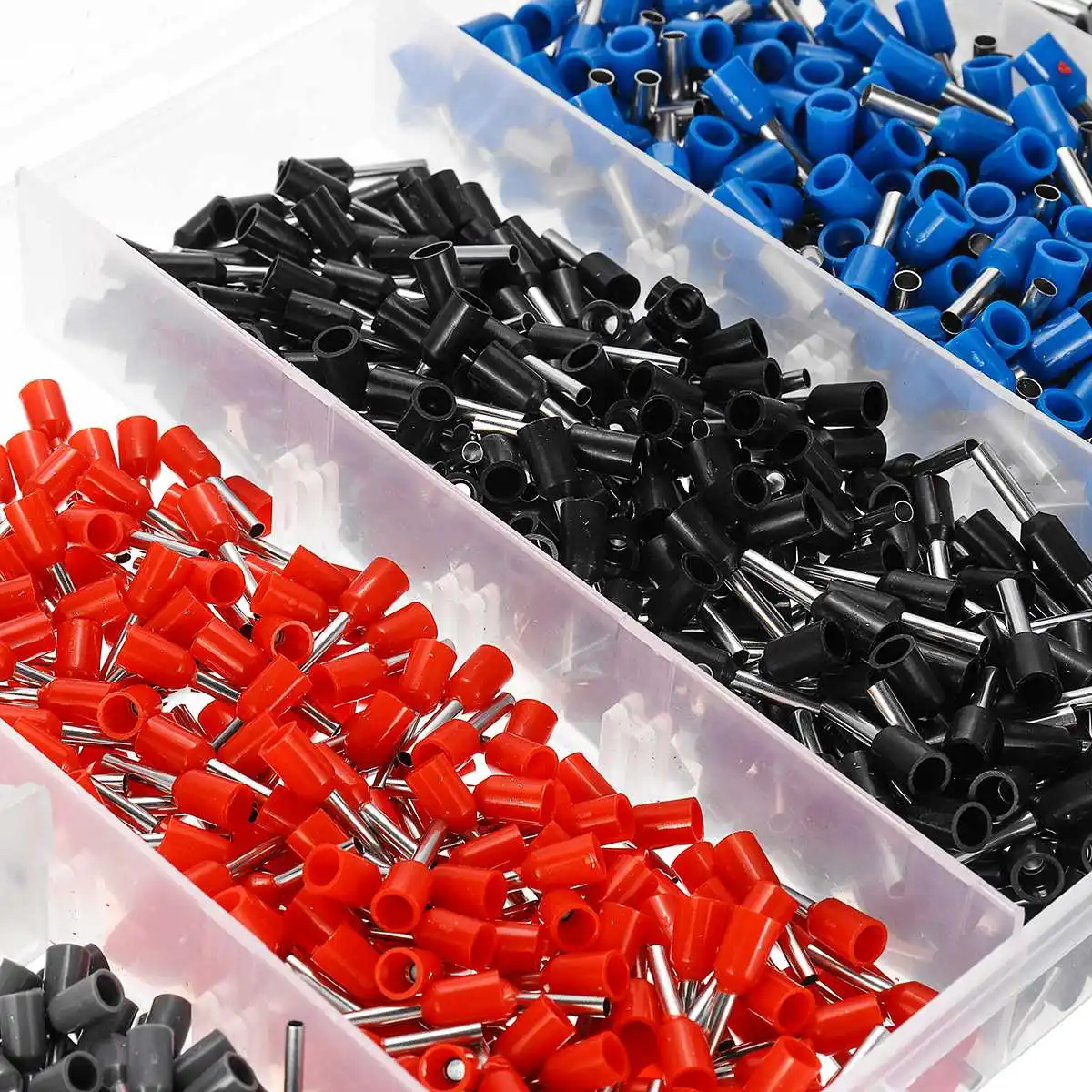 

1201 Pcs Cable Wire Terminal Copper Crimp Connector with Multifucioal Hand Crimper Pliers Crimping Tool Set Terminal Connect Kit