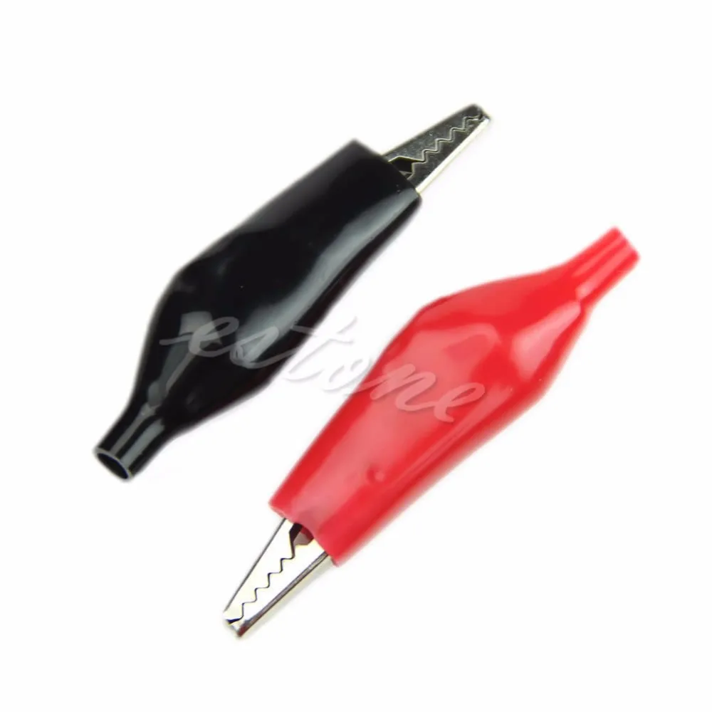 10 PCS/Set 28mm Alligator Leads Crocodile Test Clip for Electrical Jumper Wire Cable alligator clips