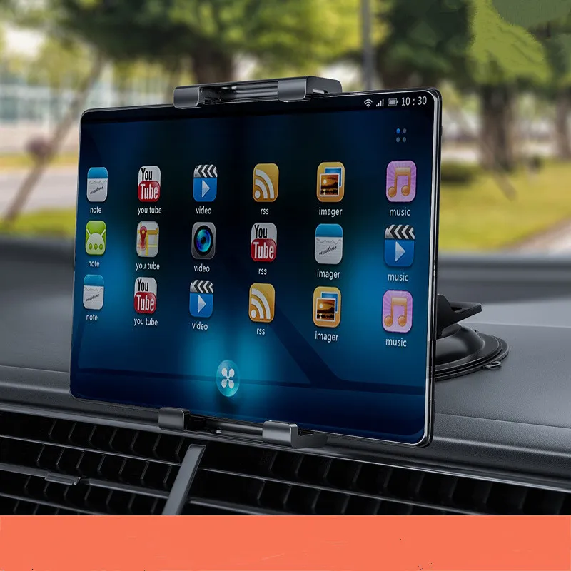 Soporte Universal para tableta y salpicadero de coche, barra de pegamento  con ventosa de TPU con rotación de 360 ​​grados, Compatible con iPad Mini  4/3/