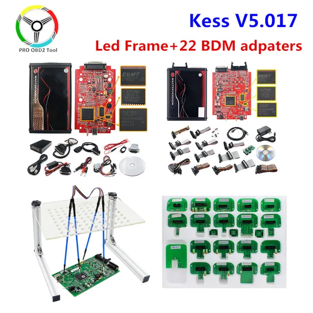 جهاز برمجة V2.23 Kess ECU مُدمج على الإنترنت باللون الأحمر الأوروبي Kess Ksuite V5.017 V2.53 v2.25 بدون رموز محدودة