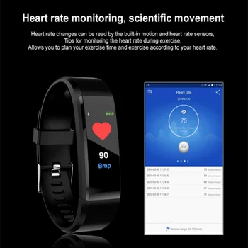 

IP67 Color OLED display Heart Rate Smart Bracelet Band Wristband Fitness Tracker