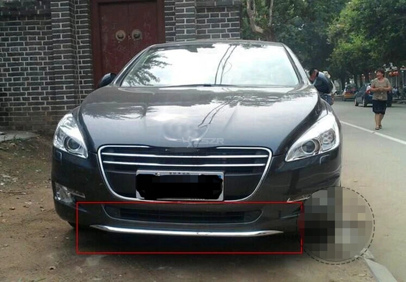 Хромированная отделка для переднего бампера/украшения Peugeot 508 2011 2014 Z2AAL066|front bumper