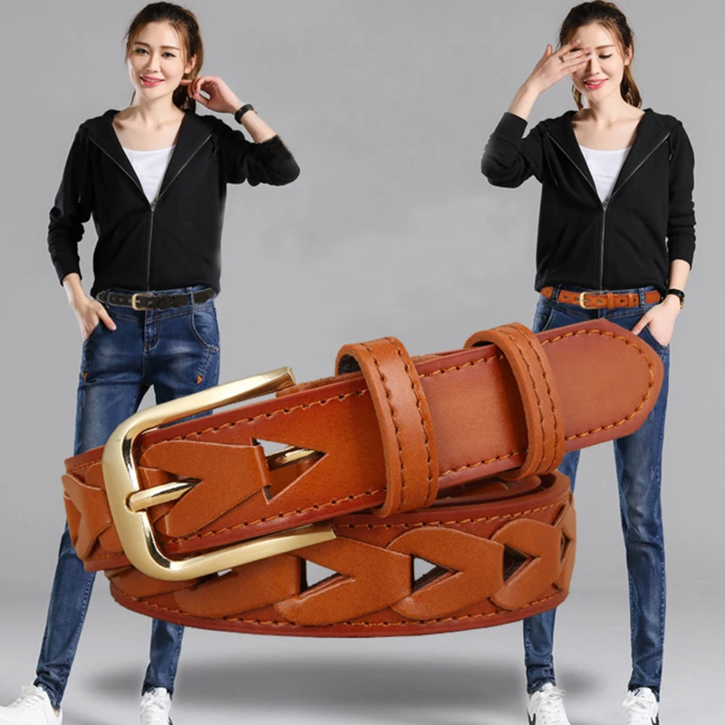 

New Women Luxury Brand PU Leather Belts Casual Formal Alloy Pin Buckle High Quality Female Waist Belt Waistband Trousers Jeans